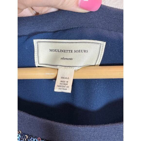 Anthropologie Moulinette Soeurs Interstellar Sequin Dress Women's Small - Picture 7 of 11